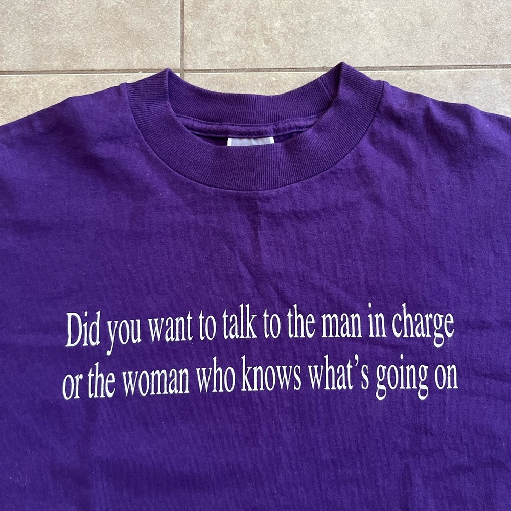 Vintage Jerzees Purple T-shirt 100% Cotton XL